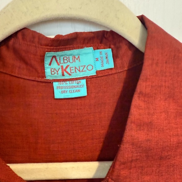 Vintage 80s ALBUM BY KENZO  Sleeveless Cotton Button Down Shirt - Picture 2 of 4